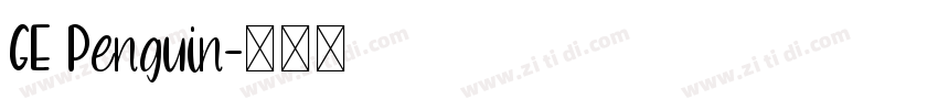 GE Penguin字体转换